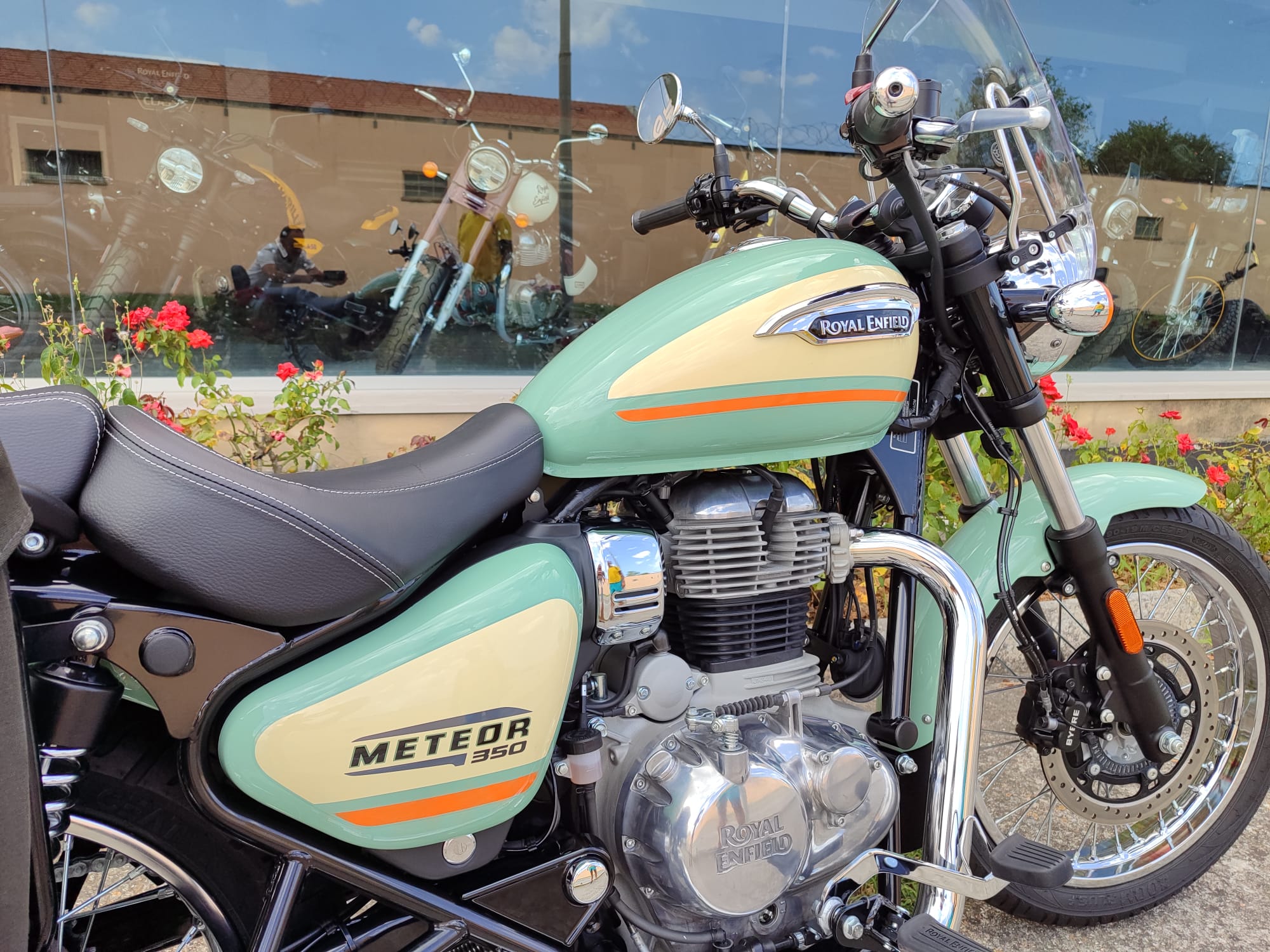 Royal Enfield Meteor 350 Aurora Green - garanzia ufficiale - Borse Laterali