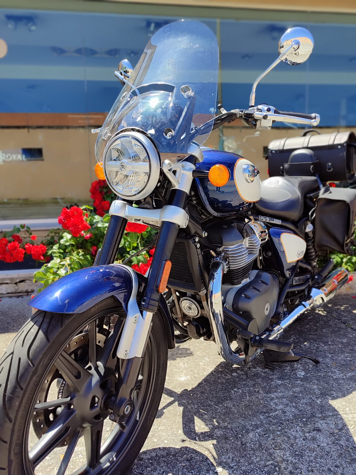 Royal Enfield Super Meteor 650 Celestial Blue Tagliandata 100% - garanzia 12 mesi - finanziabile - immagine 4