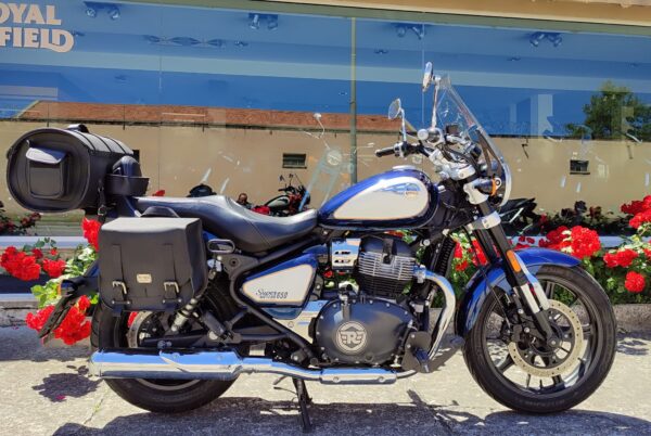 Royal Enfield Super Meteor 650 Celestial Blue Tagliandata 100% - garanzia 12 mesi - finanziabile - immagine 3