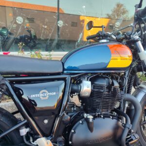 Royal Enfield Interceptor 650 Blackout Barcelona Blue - accessoriata - garantita